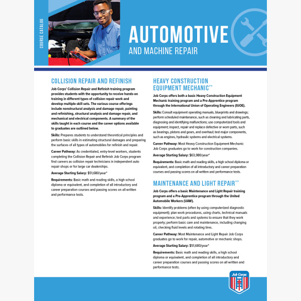 JC NAT 115 BM Course Catalogs Automotive F