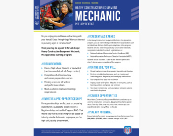 JBCPS CTT HeavyConstructionEquipmentMechanic pre app FNB
