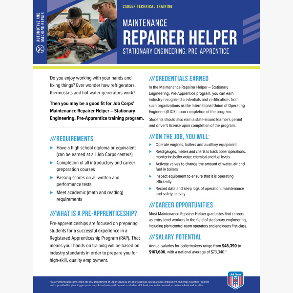JBCPS CTT MaintenanceRepairerHelper pre app FNB