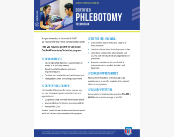 JBCPS CTT CertPhlebotomyTech FNB
