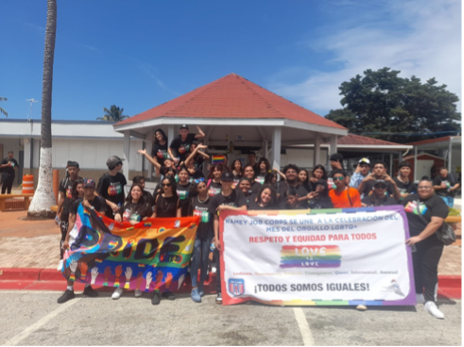 Students at Ramey Job Corps in Puerto Rico celebrate Pride Month.