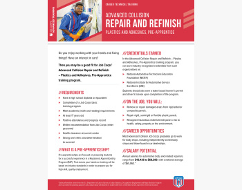 JBCPS MH AdvCollisionRepair Refinish Plastics PreApprentice F