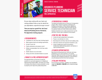 JCNAT 228 CTT AdvPlumbing ServiceTechnician PreApp FNB